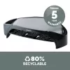 Suporte para monitor de computador Fellowes com 3 alturas ajustáveis – Smart Suites Monitor Riser Plus com arrumação – suporte para monitor ergonómico ajustável para computador – peso máx. 10 kg/tamanho máx. 21 polegadas – preto