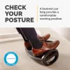 Repousa-pés Fellowes para debaixo da secretária – repousa-pés Smart Suites, ergonómico – repousa-pés para escritório e casa – preto
