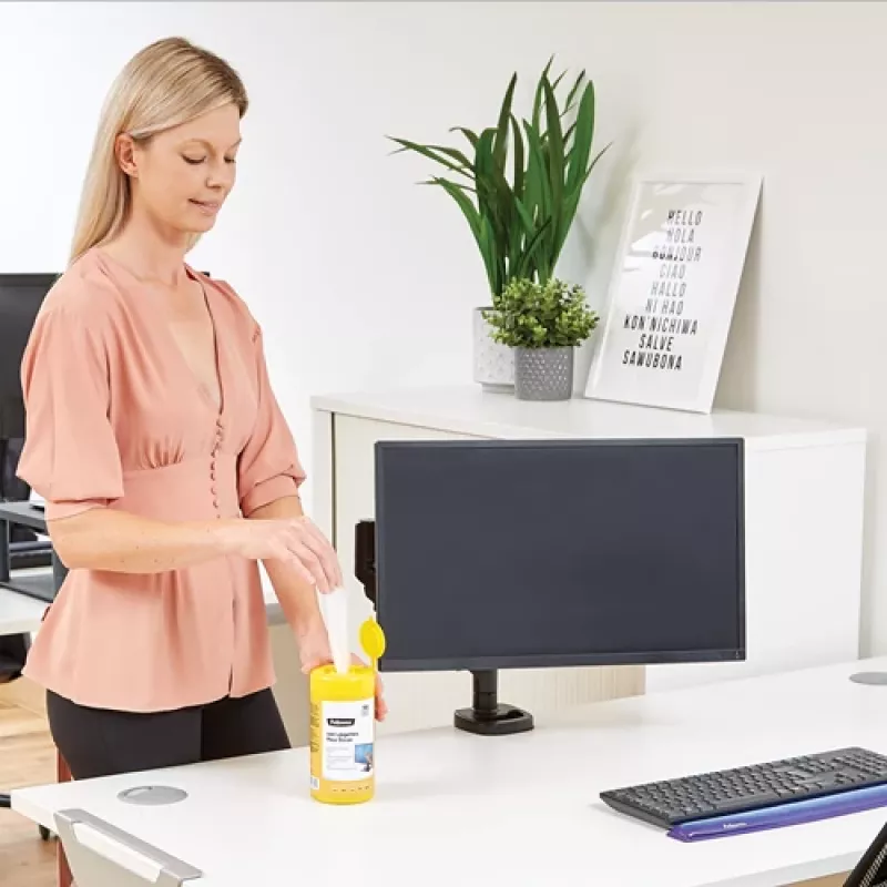 Fellowes 100 Screen Cleaning, toalhetes de limpeza para equipamentos, LCD/TFT/Plasma, multicolor, 82 mm, 82 mm, 170 mm