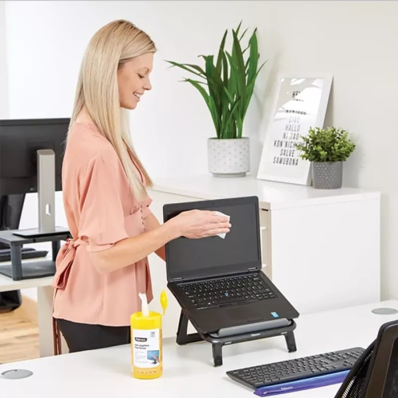 Fellowes 100 Screen Cleaning, toalhetes de limpeza para equipamentos, LCD/TFT/Plasma, multicolor, 82 mm, 82 mm, 170 mm