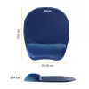 Tapete de rato/apoio de pulso Fellowes Memory Foam safira