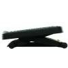 Repousa-pés Fellowes para debaixo da secretária – repousa-pés ergonómico Professional Series com 3 alturas ajustáveis e superfície de massagem – banco repousa-pés para escritório e casa – preto