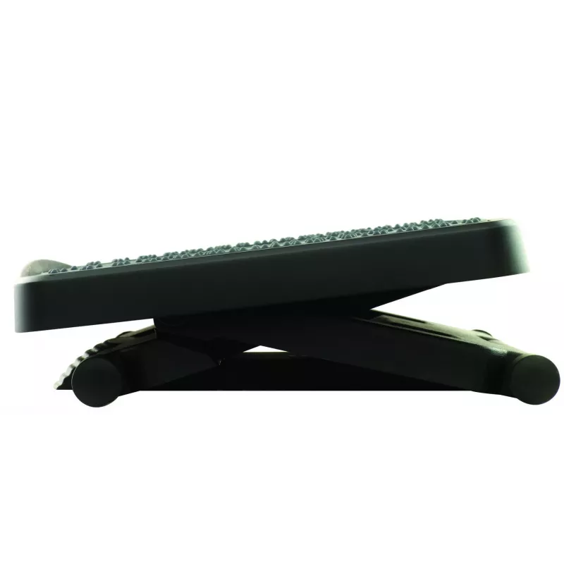 Repousa-pés Fellowes para debaixo da secretária – repousa-pés ergonómico Professional Series com 3 alturas ajustáveis e superfície de massagem – banco repousa-pés para escritório e casa – preto