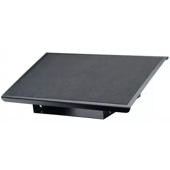 Repousa-pés Fellowes para secretária – repousa-pés Professional Series, repousa-pés ergonómico com 3 posições ajustáveis em altura e superfície antiderrapante – repousa-pés para escritório e casa – preto