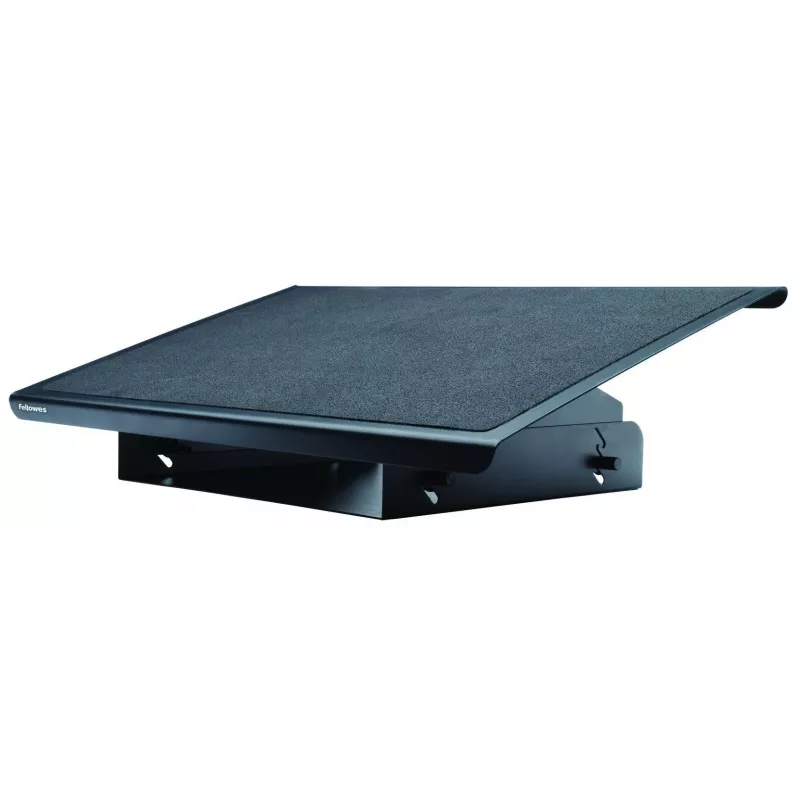 Repousa-pés Fellowes para secretária – repousa-pés Professional Series, repousa-pés ergonómico com 3 posições ajustáveis em altura e superfície antiderrapante – repousa-pés para escritório e casa – preto