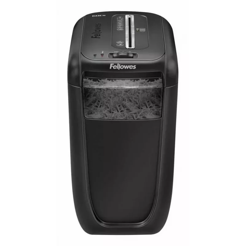 Destruidora de documentos Fellowes 60Cs corte cruzado 72 dB 23 cm preto