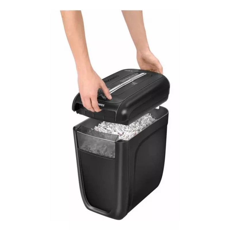 Destruidora de documentos Fellowes 60Cs corte cruzado 72 dB 23 cm preto