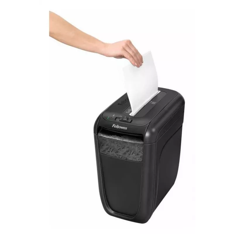 Destruidora de documentos Fellowes 60Cs corte cruzado 72 dB 23 cm preto