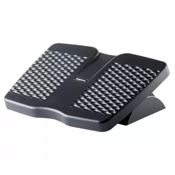 Repousa-pés Fellowes para debaixo da secretária – apoio de pés Refresh repousa-pés ergonómico com 2 alturas ajustáveis e superfície de massagem – repousa-pés para escritório e casa – preto