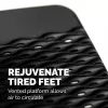 Repousa-pés Fellowes para debaixo da secretária – apoio de pés Refresh repousa-pés ergonómico com 2 alturas ajustáveis e superfície de massagem – repousa-pés para escritório e casa – preto