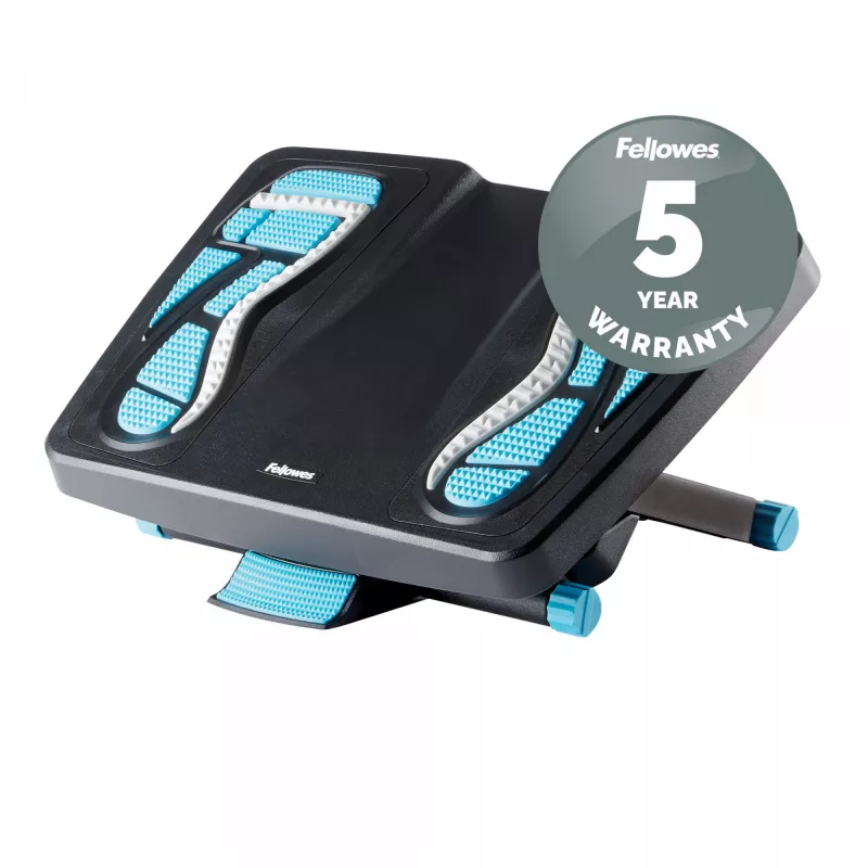 Repousa-pés Fellowes para debaixo da secretária – repousa-pés Energizer repousa-pés ergonómico com 3 posições ajustáveis em altura e superfície com relevo de massagem – repousa-pés para escritório e casa – antracite