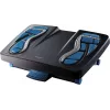 Repousa-pés Fellowes para debaixo da secretária – repousa-pés Energizer repousa-pés ergonómico com 3 posições ajustáveis em altura e superfície com relevo de massagem – repousa-pés para escritório e casa – antracite