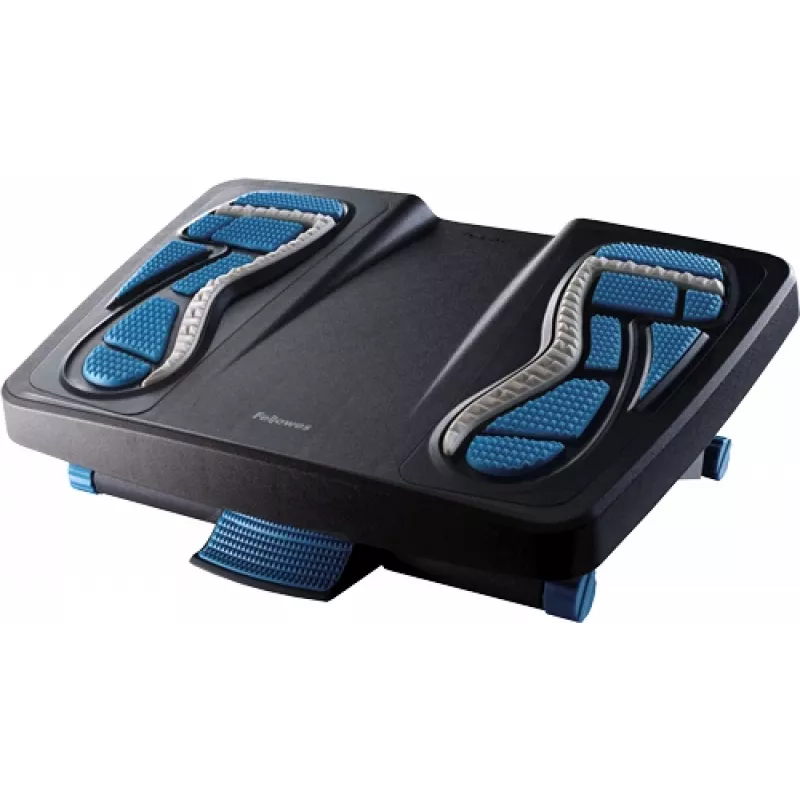 Repousa-pés Fellowes para debaixo da secretária – repousa-pés Energizer repousa-pés ergonómico com 3 posições ajustáveis em altura e superfície com relevo de massagem – repousa-pés para escritório e casa – antracite