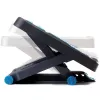 Repousa-pés Fellowes para debaixo da secretária – repousa-pés Energizer repousa-pés ergonómico com 3 posições ajustáveis em altura e superfície com relevo de massagem – repousa-pés para escritório e casa – antracite