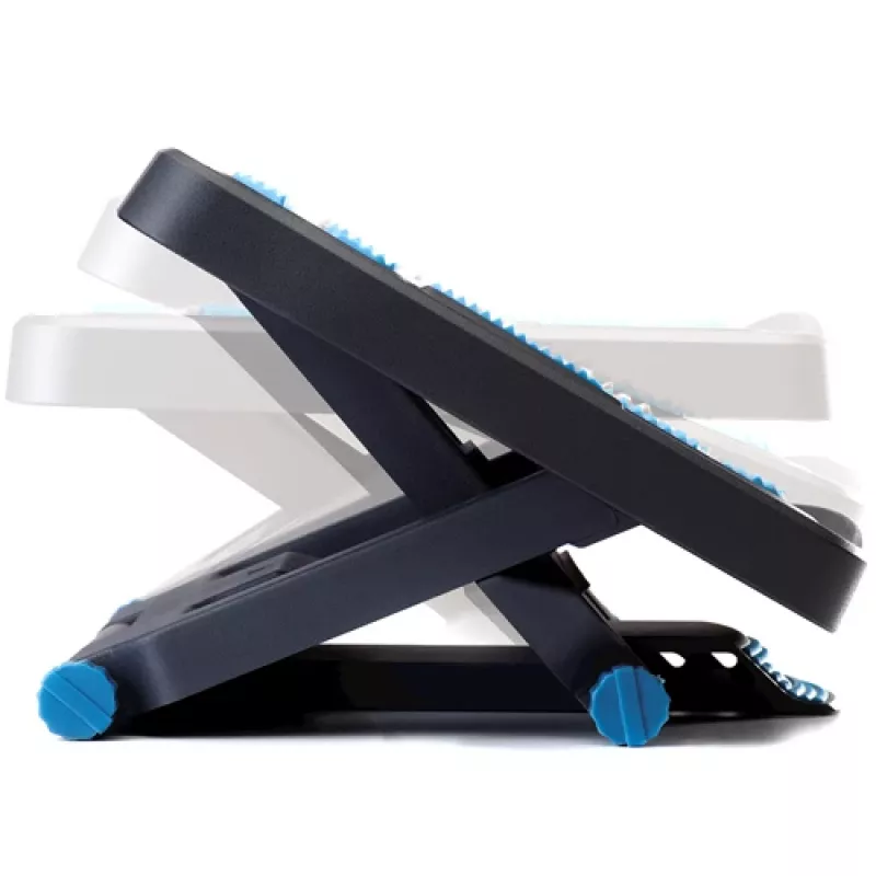 Repousa-pés Fellowes para debaixo da secretária – repousa-pés Energizer repousa-pés ergonómico com 3 posições ajustáveis em altura e superfície com relevo de massagem – repousa-pés para escritório e casa – antracite