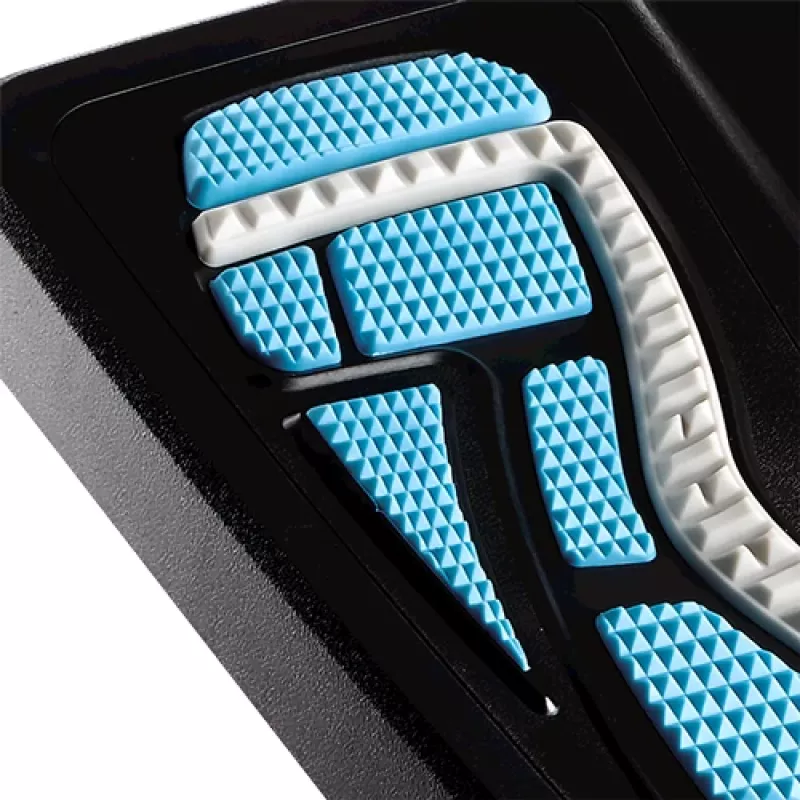 Repousa-pés Fellowes para debaixo da secretária – repousa-pés Energizer repousa-pés ergonómico com 3 posições ajustáveis em altura e superfície com relevo de massagem – repousa-pés para escritório e casa – antracite