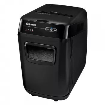 Destruidora de documentos Fellowes AutoMax 200C corte cruzado 23 cm preto