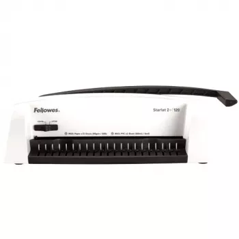 Encadernadora Fellowes Starlet 2+ cinzento, branco