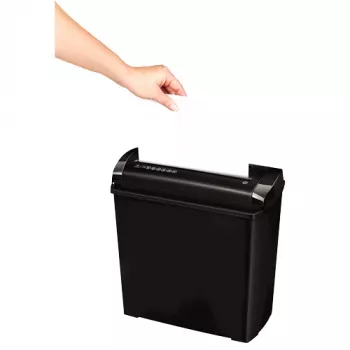 Destruidora de documentos Fellowes P-25S corte em tiras 22 cm preto, cinzento