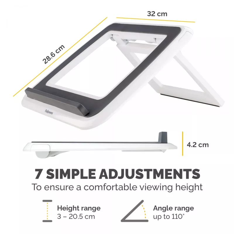 Suporte para portátil Fellowes I-Spire Quick Lift ajustável