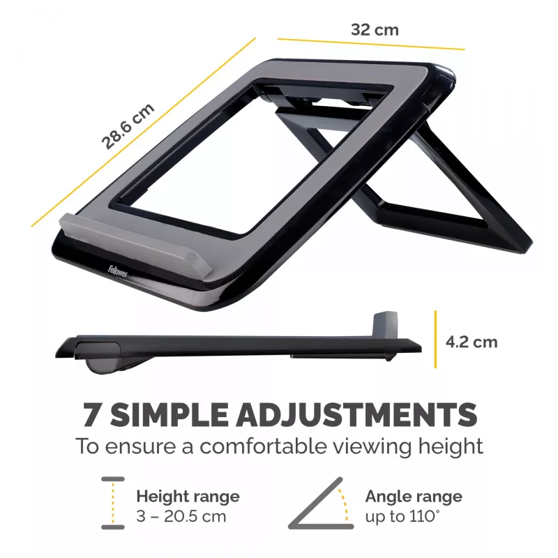 Suporte para portátil Fellowes I-Spire Quick Lift ajustável