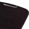 Tapete de rato com apoio de pulso Fellowes – tapete de rato PlushTouch com base de borracha antiderrapante e proteção antibacteriana – tapete de rato ergonómico para computador, portátil, home office – preto