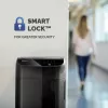 Destruidora de documentos Fellowes 350 folhas alimentação automática corte em partículas AutoMax 350C com recipiente de 68 litros alta segurança P4
