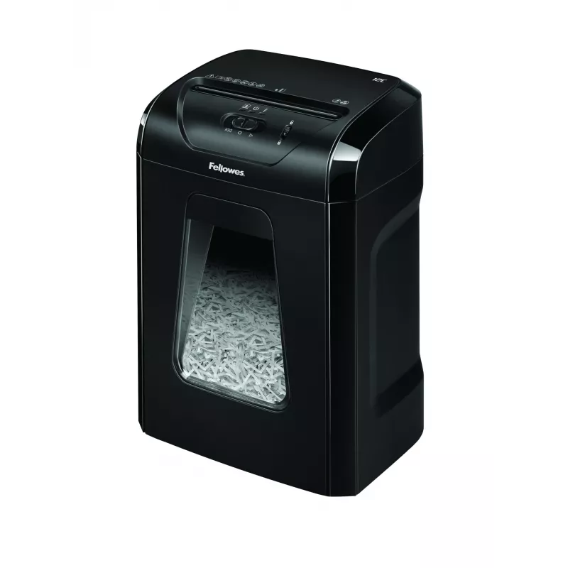 Destruidora de documentos Fellowes Powershred 12C corte cruzado 22,5 cm Preto