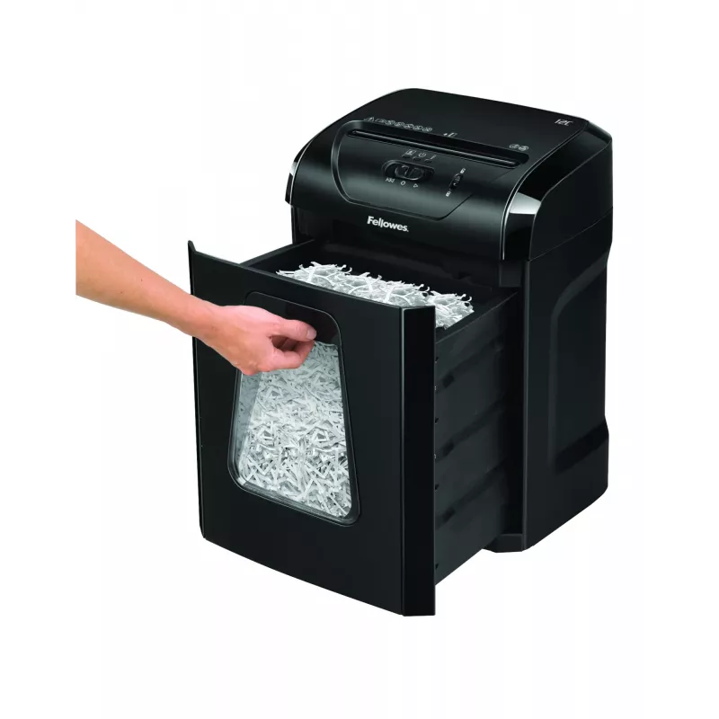 Destruidora de documentos Fellowes Powershred 12C corte cruzado 22,5 cm Preto