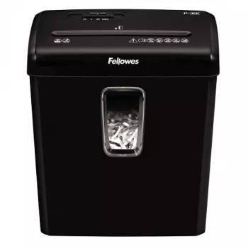 Destruidora de documentos Fellowes Powershred P-30C corte em partículas 22 cm Preto