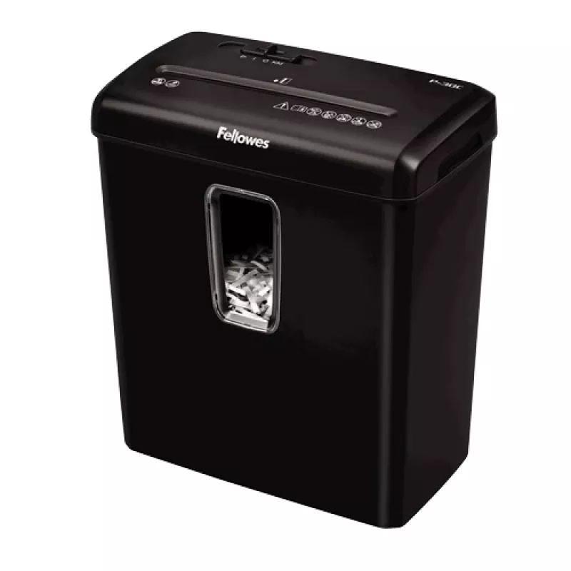 Destruidora de documentos Fellowes Powershred P-30C corte em partículas 22 cm Preto
