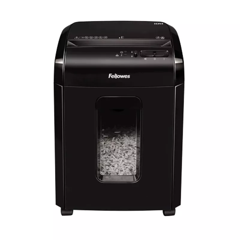 Destruidora de documentos Fellowes Powershred 10M micro-corte Preto