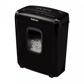 Destruidora de documentos Fellowes Powershred 6M micro-corte Preto