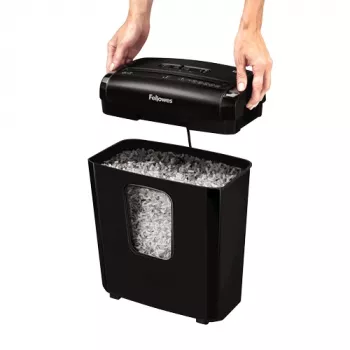 Destruidora de documentos Fellowes Powershred 6M micro-corte Preto