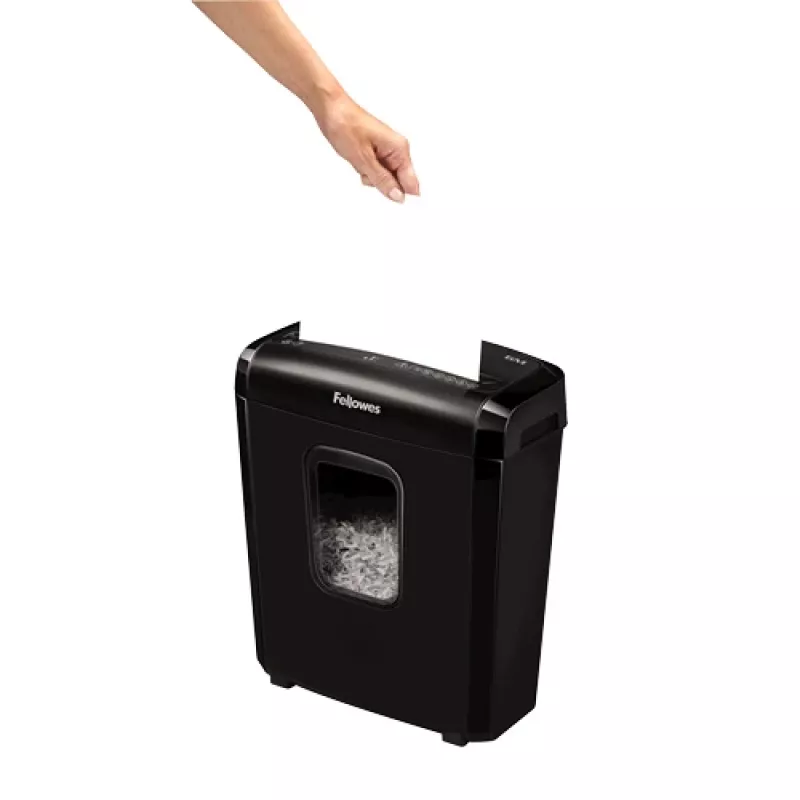 Destruidora de documentos Fellowes Powershred 6M micro-corte Preto