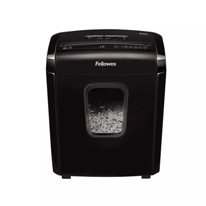 Destruidora de documentos Fellowes Powershred 6M micro-corte Preto