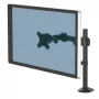 Suporte de monitor Fellowes Reflex - Suporte de monitor para ecrãs de 8 kg e 32 polegadas - Suporte de secretária para monitor ajustável - Inclinação 45° Rotação 180° Giro 360°, VESA 75 x 75/100 x 100 - Preto