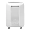 Destruidora de documentos Fellowes Powershred LX201 micro-corte branco, micro-corte, 23 cm, 2 x 12 mm, 22 L, Touch, 4 rodas