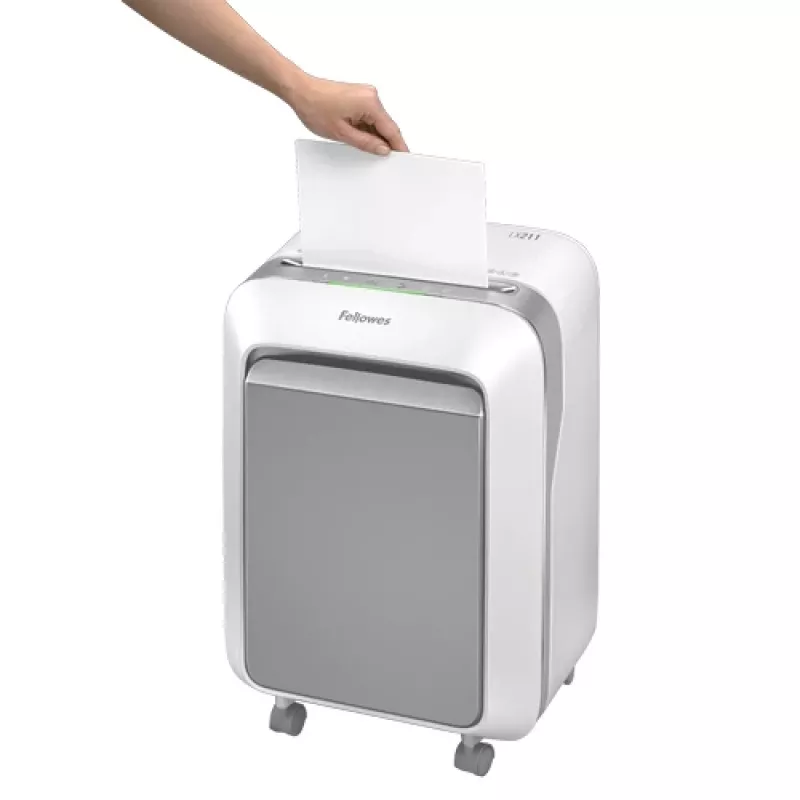 Destruidora de documentos Fellowes LX Series Powershred LX21 micro-corte Cinzento, Branco