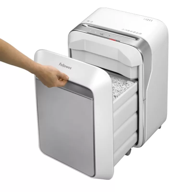 Destruidora de documentos Fellowes LX Series Powershred LX21 micro-corte Cinzento, Branco