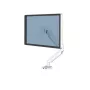 Braço de monitor Fellowes Platinum Series – Suporte de monitor para ecrãs de 8 kg e 40 polegadas – Suporte de secretária para monitor ajustável – Inclinação 45°, Rotação 180°, Giro 360°, VESA 75 x 75/100 x 100 – Branco