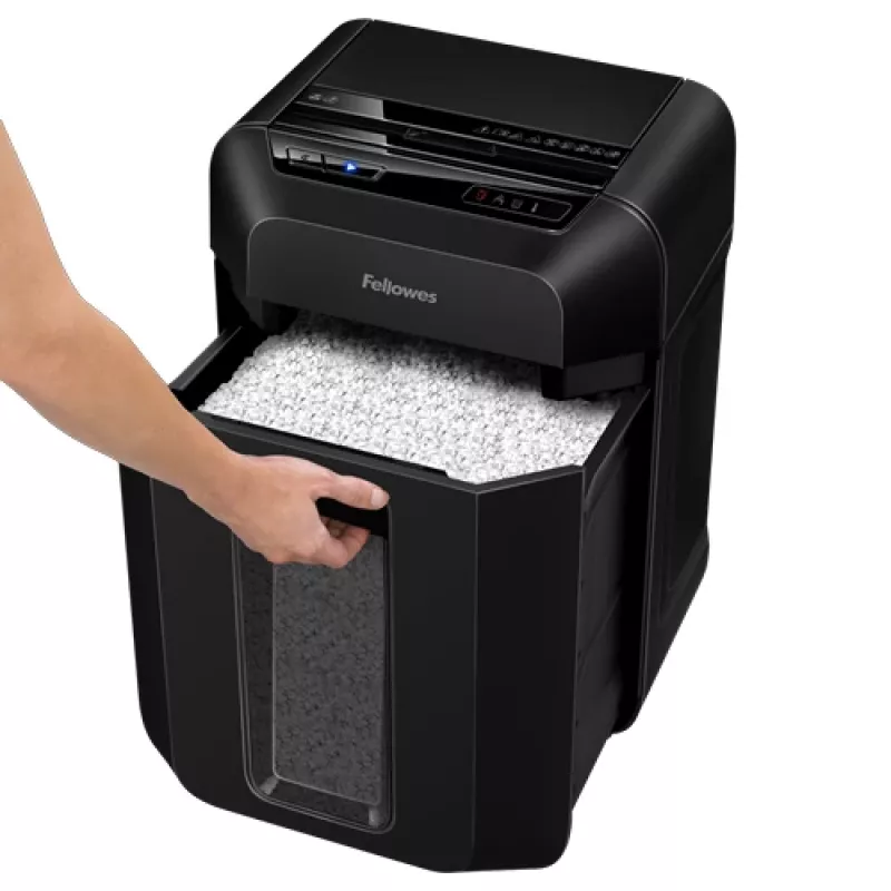 Destruidora de documentos Fellowes AutoMax 90M micro-corte Preto