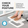 Repousa-pés Fellowes sob a secretária – Repousa-pés Hana LT ergonómico – Banco repousa-pés para escritório e casa – branco