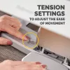 Repousa-pés Fellowes sob a secretária – Repousa-pés Hana LT ergonómico – Banco repousa-pés para escritório e casa – branco
