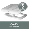 Repousa-pés Fellowes sob a secretária – Repousa-pés Hana LT ergonómico – Banco repousa-pés para escritório e casa – branco