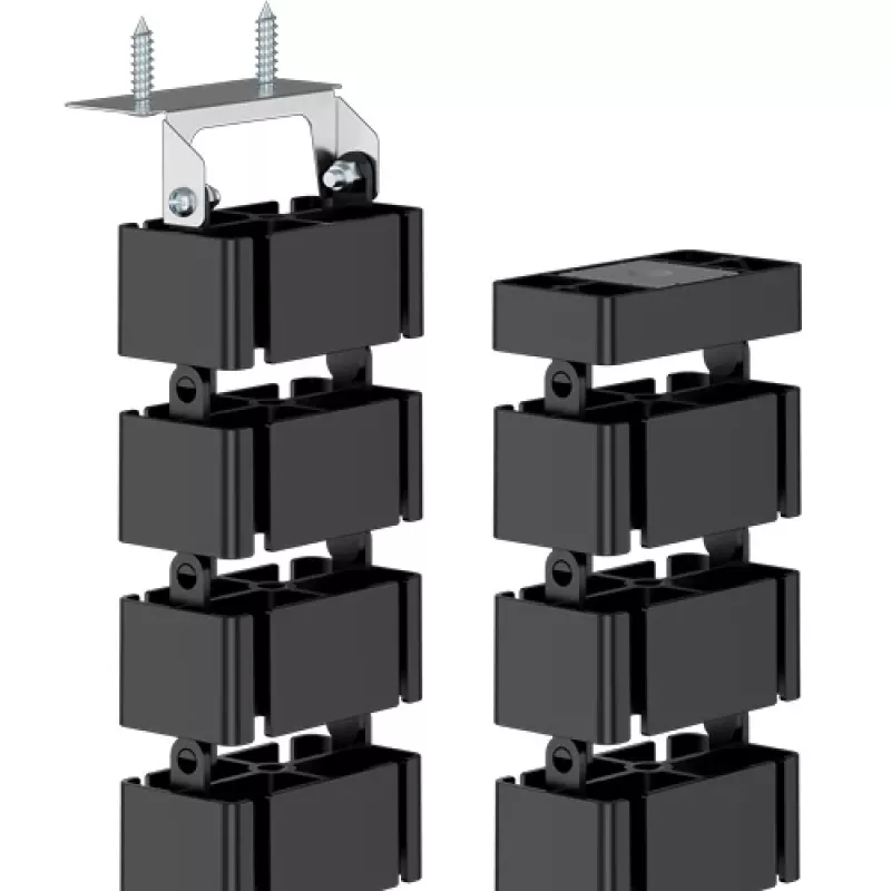 Organizador de cabos Fellowes 100136871 para secretária manga de cabos preto 1 unid.