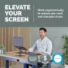 Suporte para portátil Fellowes Alumia – Suporte de secretária para portátil, tamanho máx. 15 polegadas, peso máx. 5 kg, preto