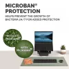 Tapete de secretária para computador Fellowes com base antiderrapante tapete de secretária Breyta com proteção antibacteriana salva