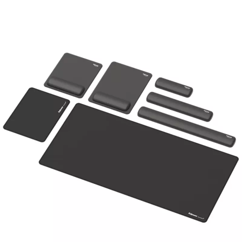 Apoio de pulso Fellowes Breyta Palm Rest com proteção antibacteriana apoio de pulso ergonómico preto
