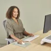 Apoio de pulso Fellowes Breyta Palm Rest com proteção antibacteriana apoio de pulso ergonómico Sage
